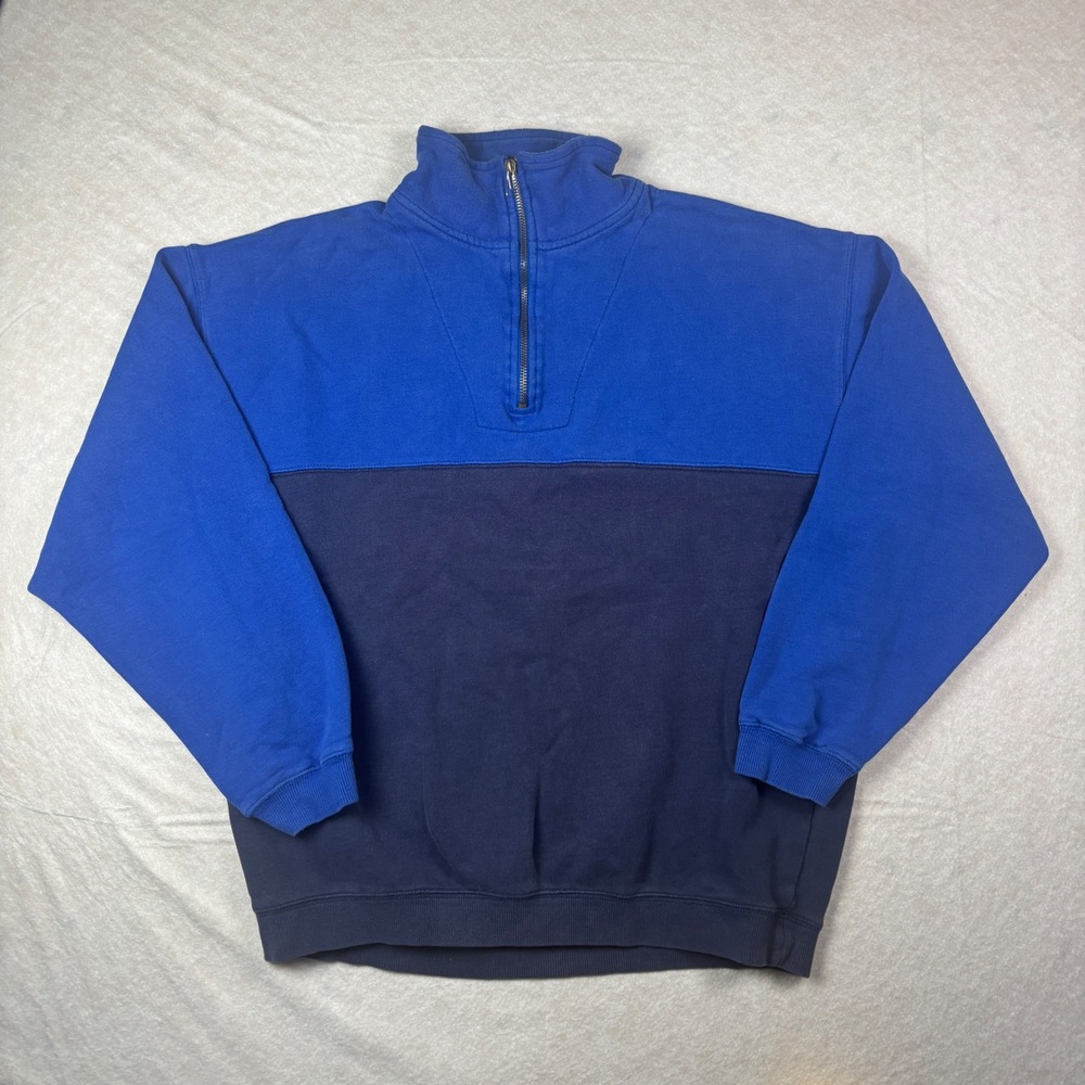 Vintage Original Island Sport Colorblock Quarter-Zip Sweatshirt – Size L